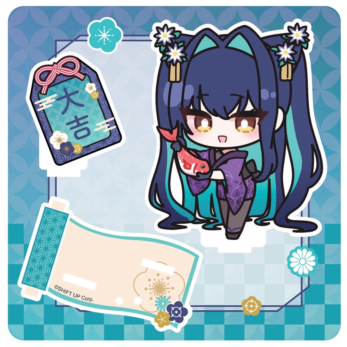 [Pre-order] GODDESS OF VICTORY: NIKKE – Lunar New Year 2026 Series Chibi Acrylic Stand TWO QUAN – Little Mermaid