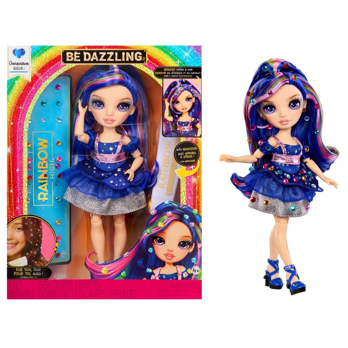 Rainbow High Be Dazzling Fashion Doll – Genevieve Bleue (Blue)