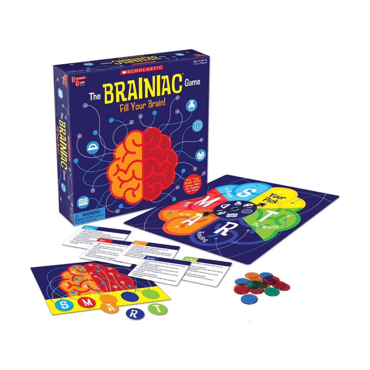 Scholastic The Brainiac Game – Educational Trivia Board Game
