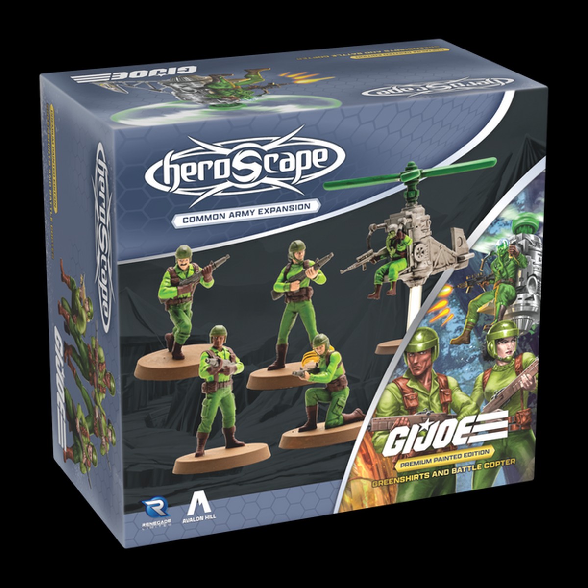 Greenshirts & Battle Copter Common Army Painted 03/01