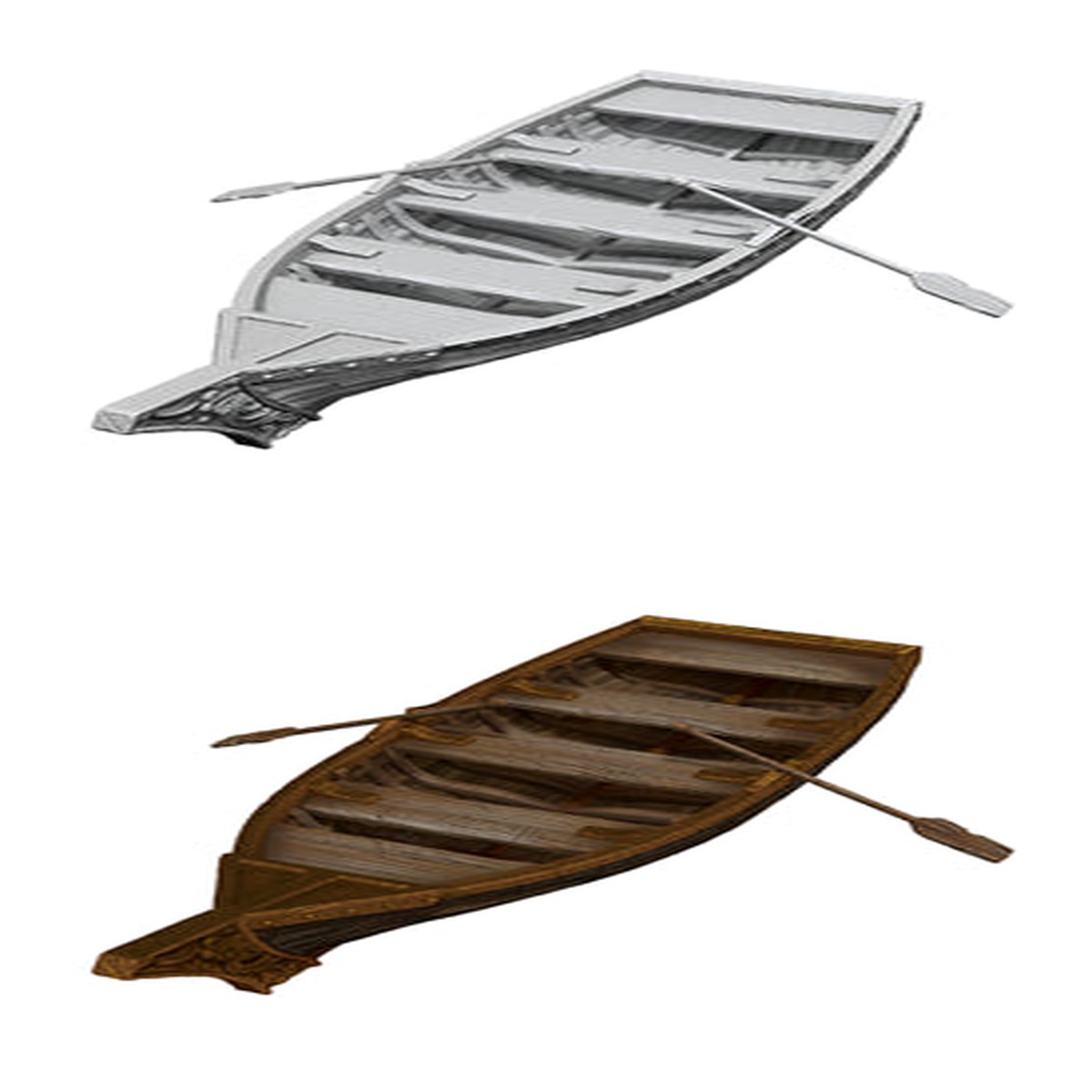 Nolzurs Marvelous Miniatures: Rowboat and Oars