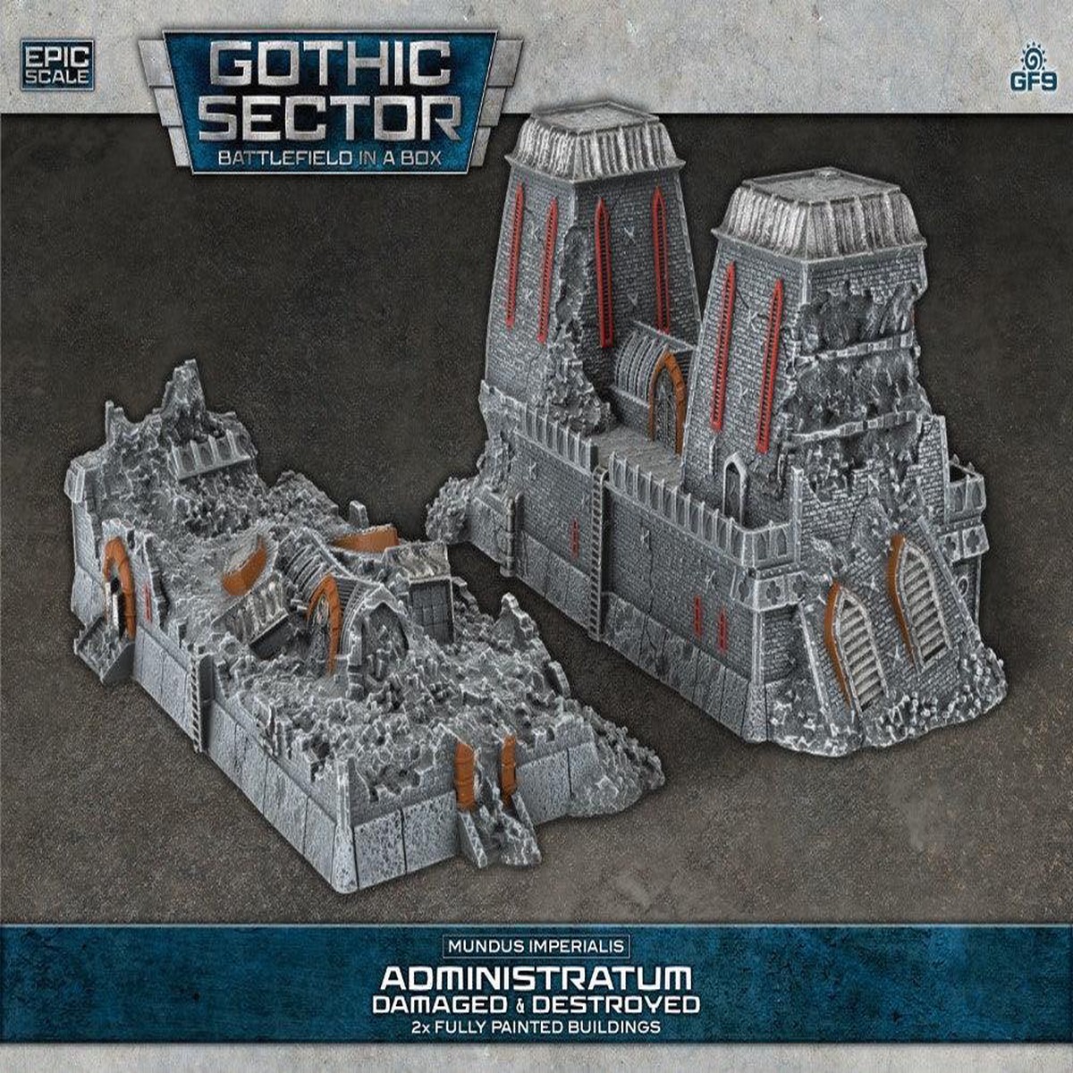 Battlefield in a Box: Gothic Sector  Mundus Imperialis: Administratum (Damaged & Destroyed)