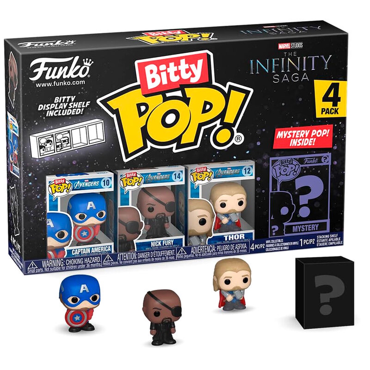 Blister 4 figures Bitty POP Marvel The Infinity Saga Captain America