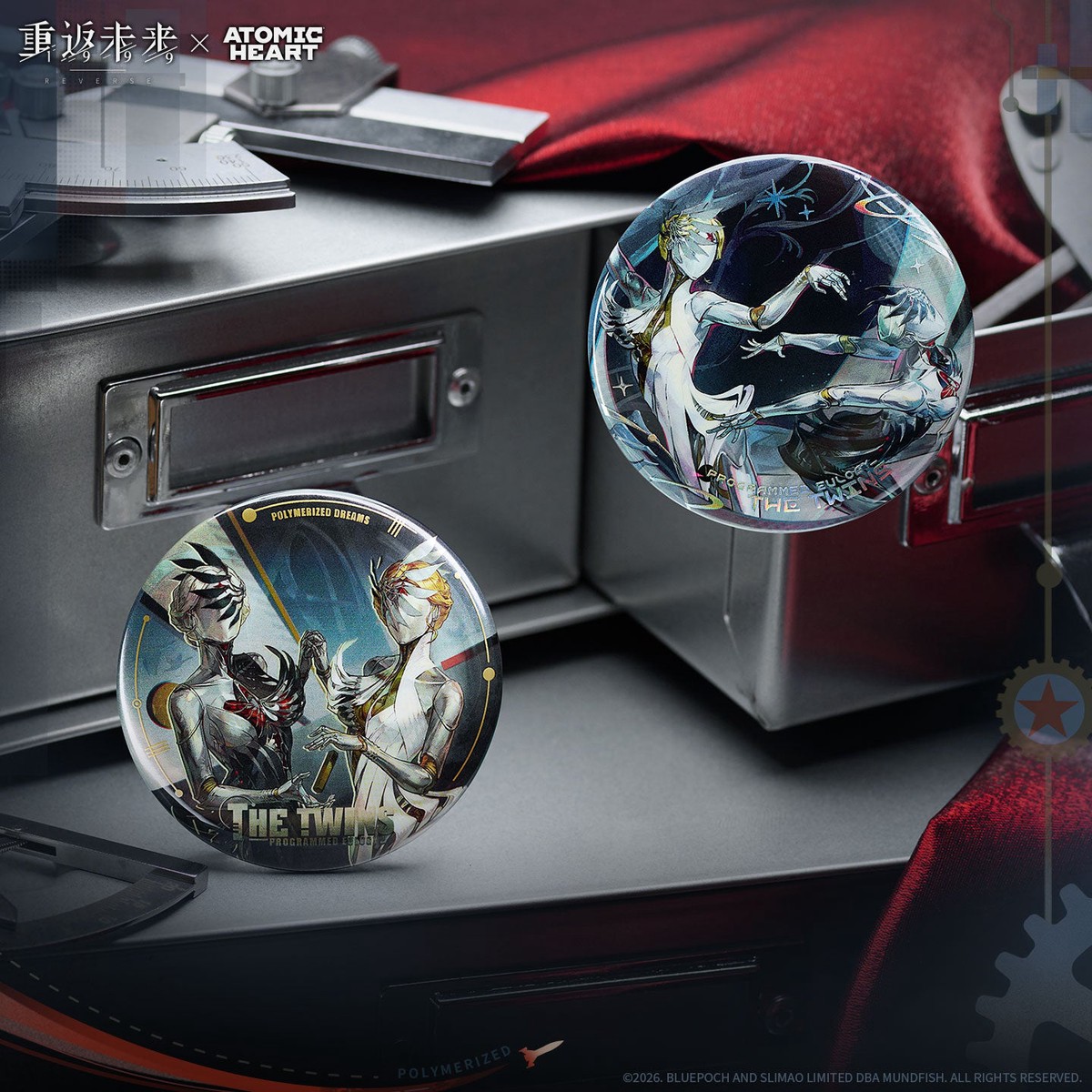 [Pre-order] Reverse: 1999 – A Machinery-Themed Glimpse into the Future Character Garment Badge Set BLUEPOCH – The Twins