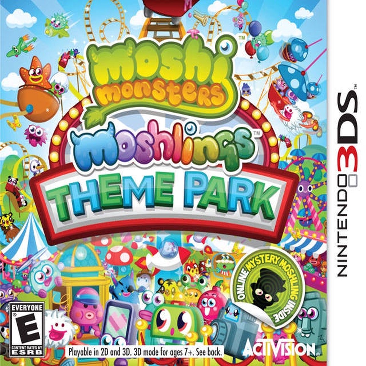 Moshi Monsters: Moshlings Theme Park – 3DS (Pre-owned) – Simulation | Nintendo 3DS | Complete