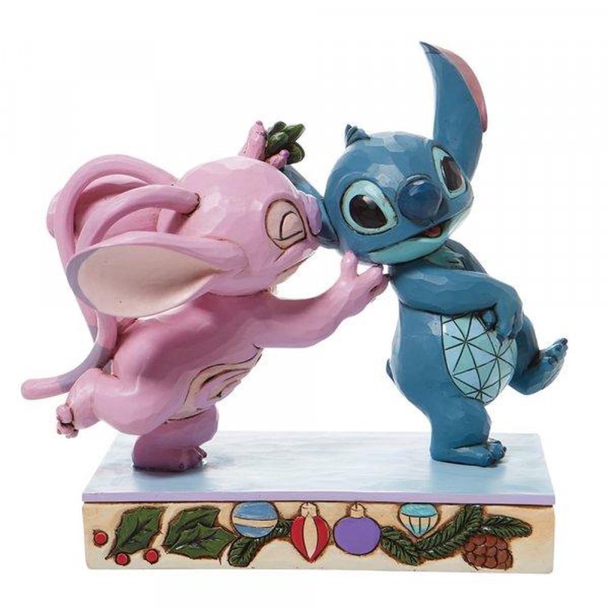 Disney Traditions, Figurine – Lilo & Stitch, Stitch & Angel “Mistletoe Kiss” – 15 cm