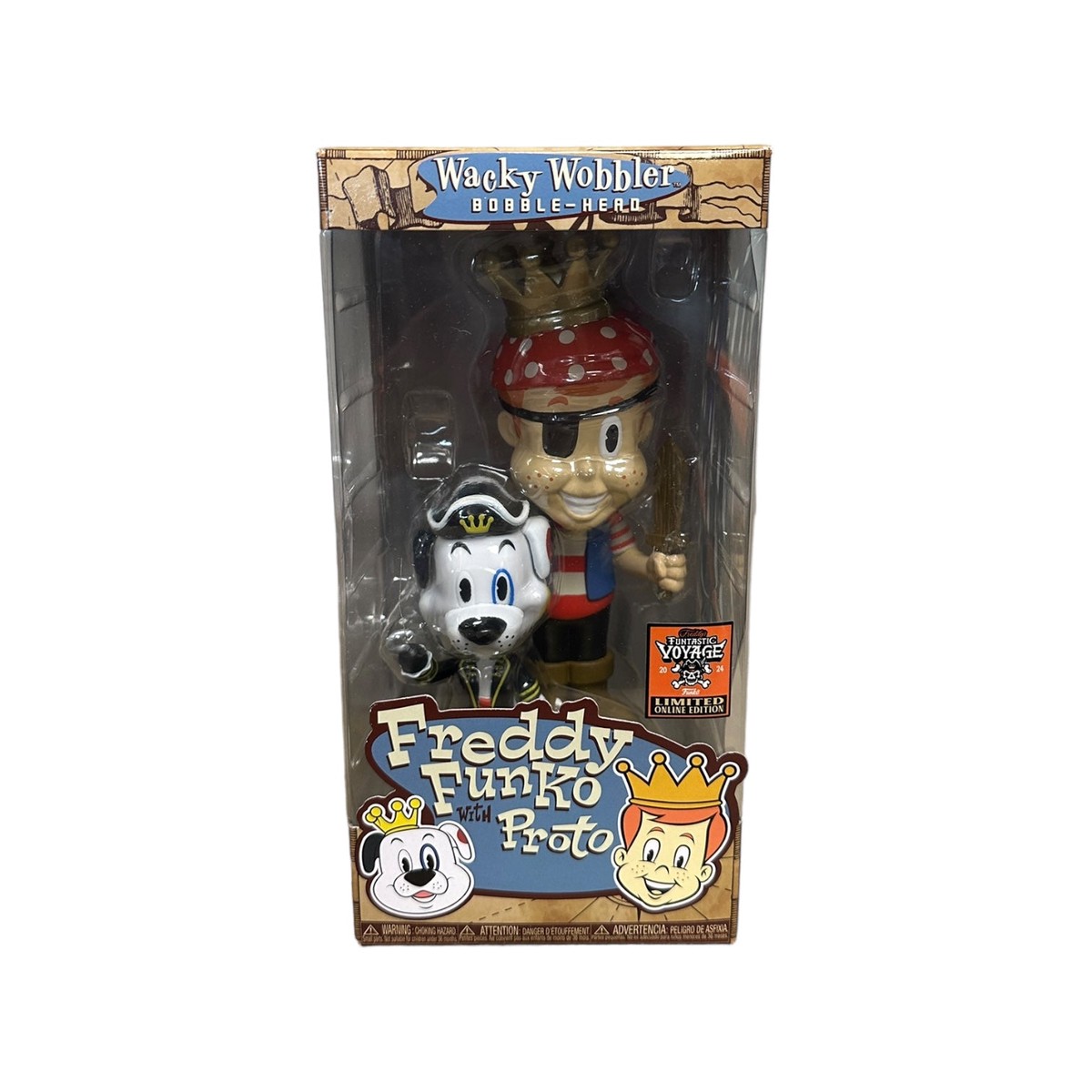 Freddy Funko with Proto Funko Wacky Wobbler – Freddy’s Funtastic Voyage 2024 Online Edition