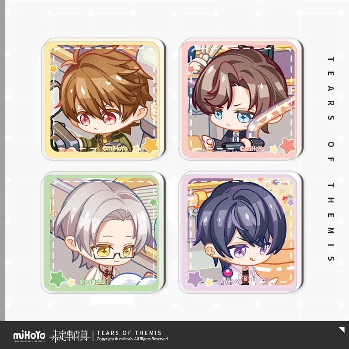 [Pre-order] Tears of Themis – Where The Heart Belongs Series Acrylic Fridge Magnet Set miHoYo