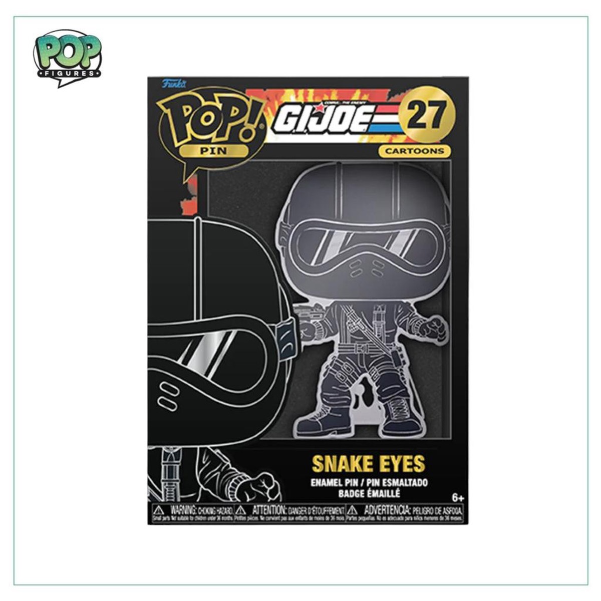 SNAKE EYES #27 Funko Pop Pin! – GI JOE