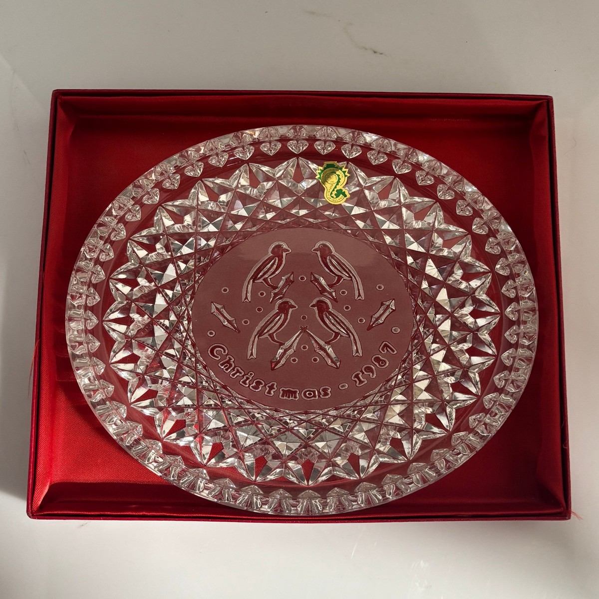 Waterford Holiday Plates Lot of 2 Crystal Collectibles