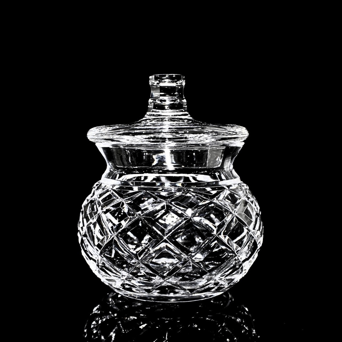Waterford Crystal: Table Accessories Jam & Honey Jar, 5.5″ – Like New