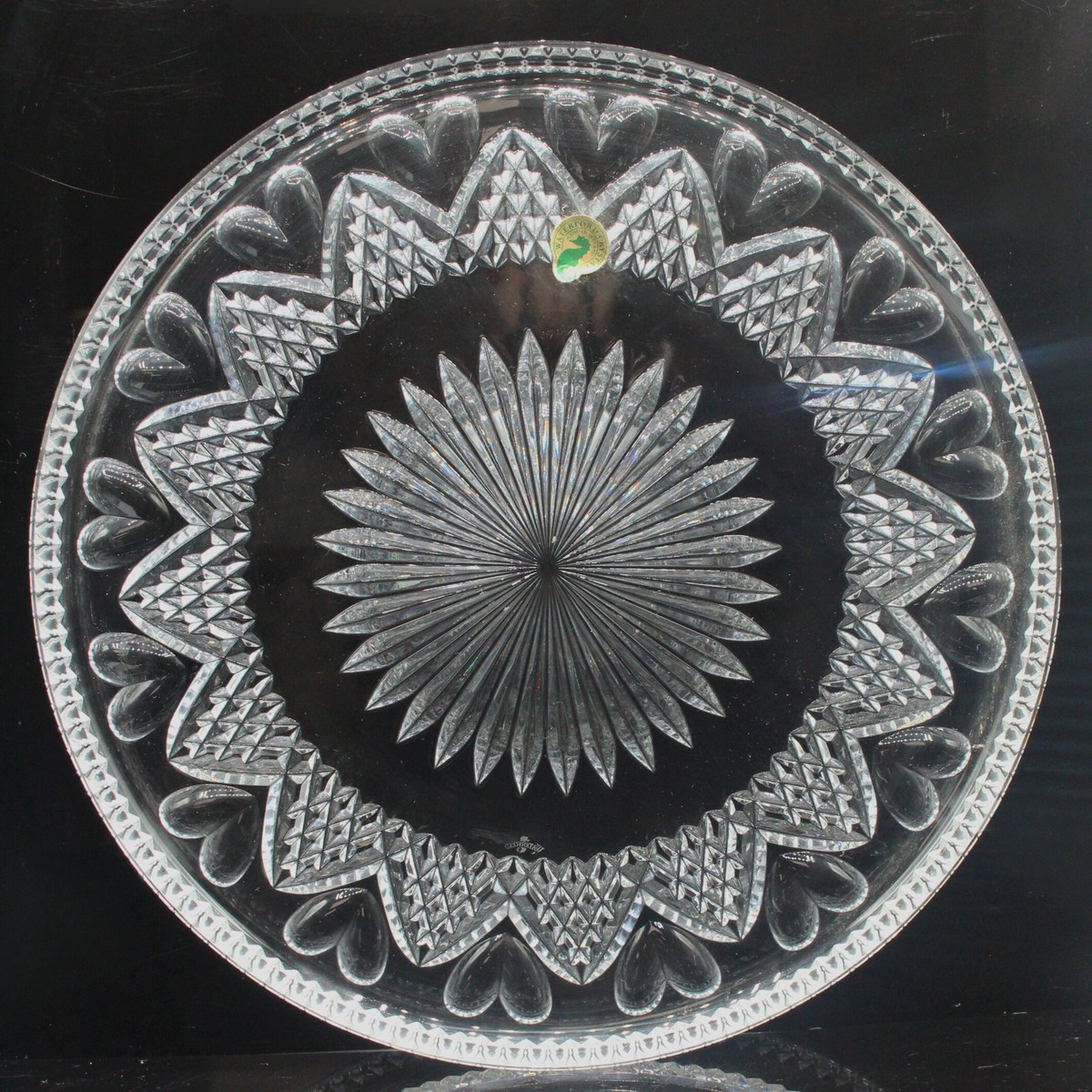 Waterford Crystal: Wedding Heirloom Cake Plate, 11.9″ – Like New