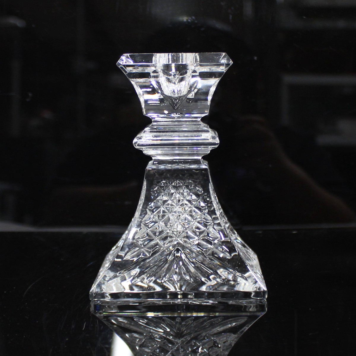 Waterford Crystal: Wedding Heirloom Single Light Candlestick, 6″ – Like New