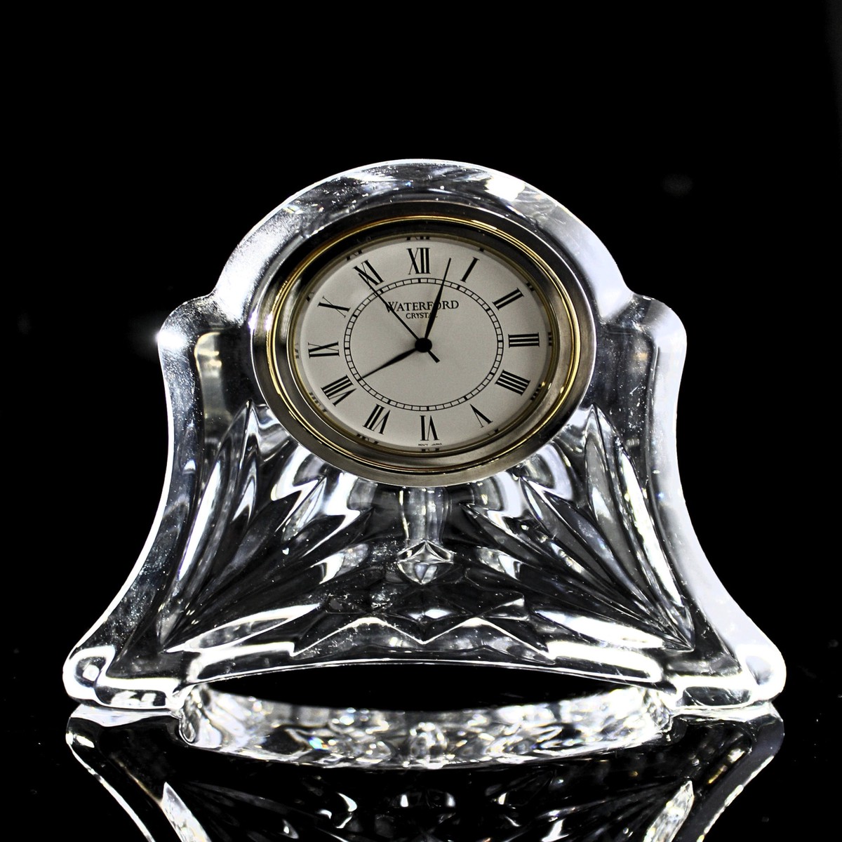 Waterford Quartz: Table Accessories Abbey Clock, 4″ – Like New
