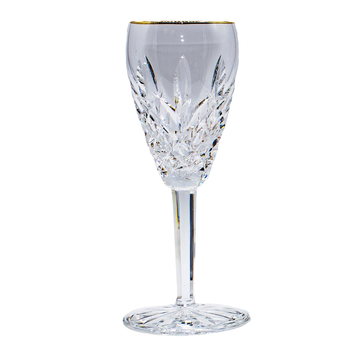 Waterford Stemware, Golden Araglin Fluted Champagne, 8.5″ – Like New