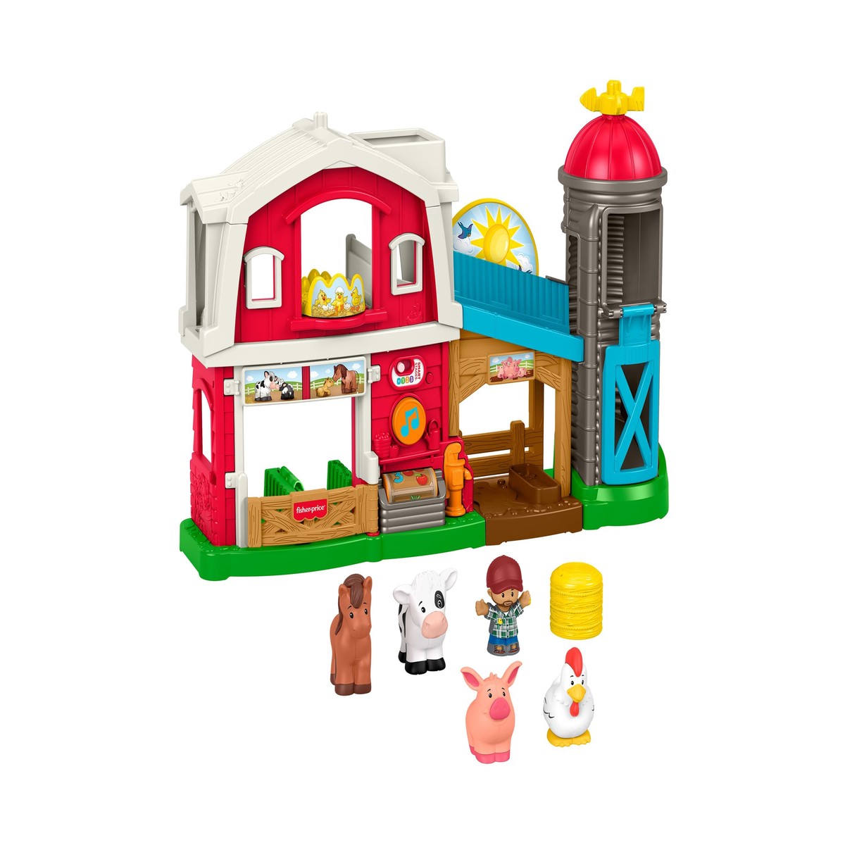 Fisher-Price Little People Caring Fun Animal Farm Playset, 6 Pieces