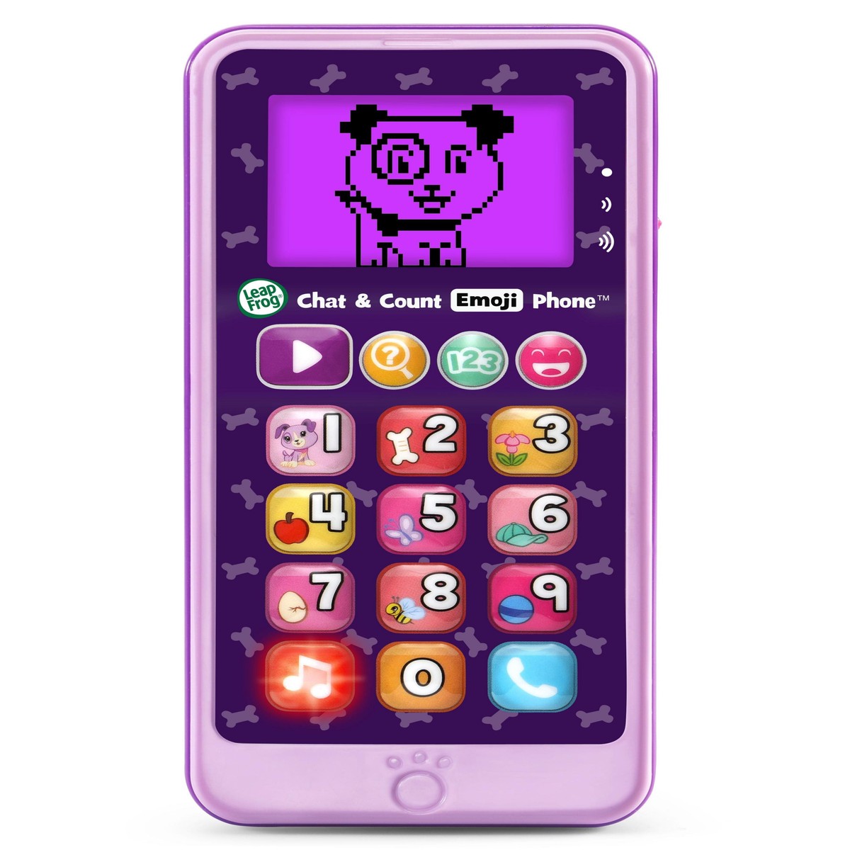 LeapFrog Chat & Count Emoji Phone Interactive Toy – Purple