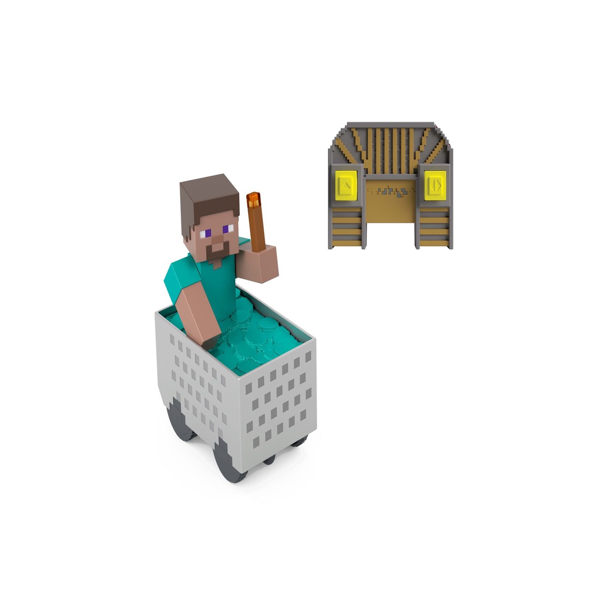 Minecraft Minecart RC Turbo Boost & Wheelie Stunt Vehicle