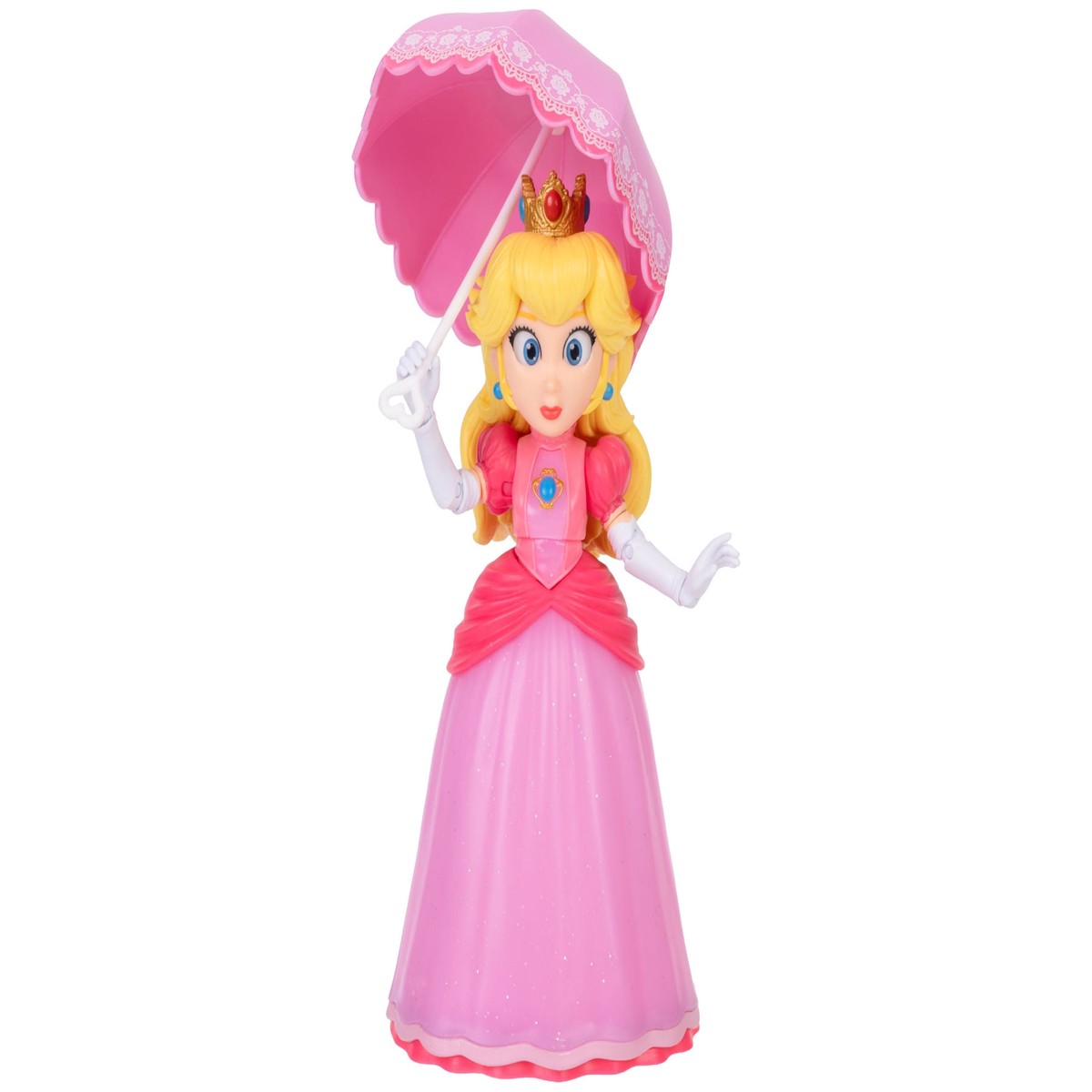Super Mario Princess Peach 5-Inch Action Figure, 3-Piece Set