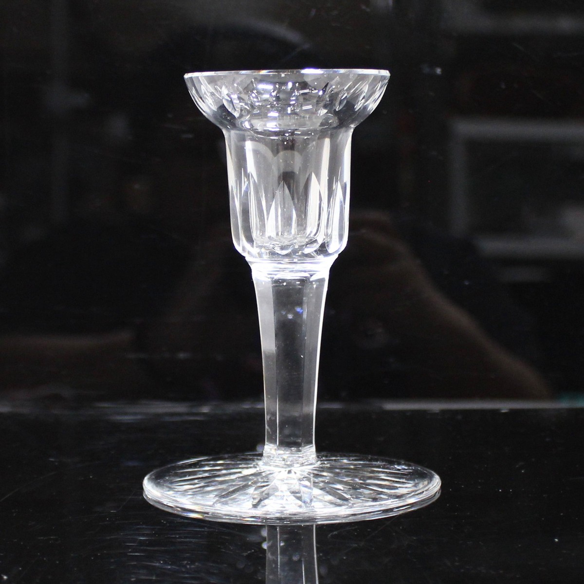 Waterford Crystal: Single Light Candlestick, 5.75″ – Like New