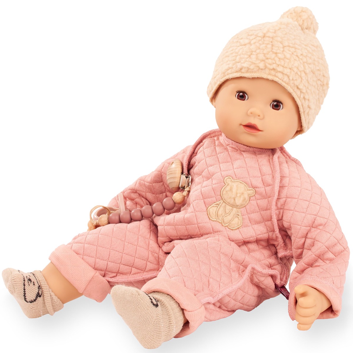 Gtz Maxy Muffin Little Bear 16.5-Inch Baby Doll with Pacifier