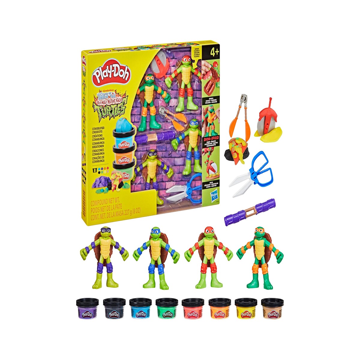 Play-Doh TMNT Cowabunga Creations Action Figures Playset