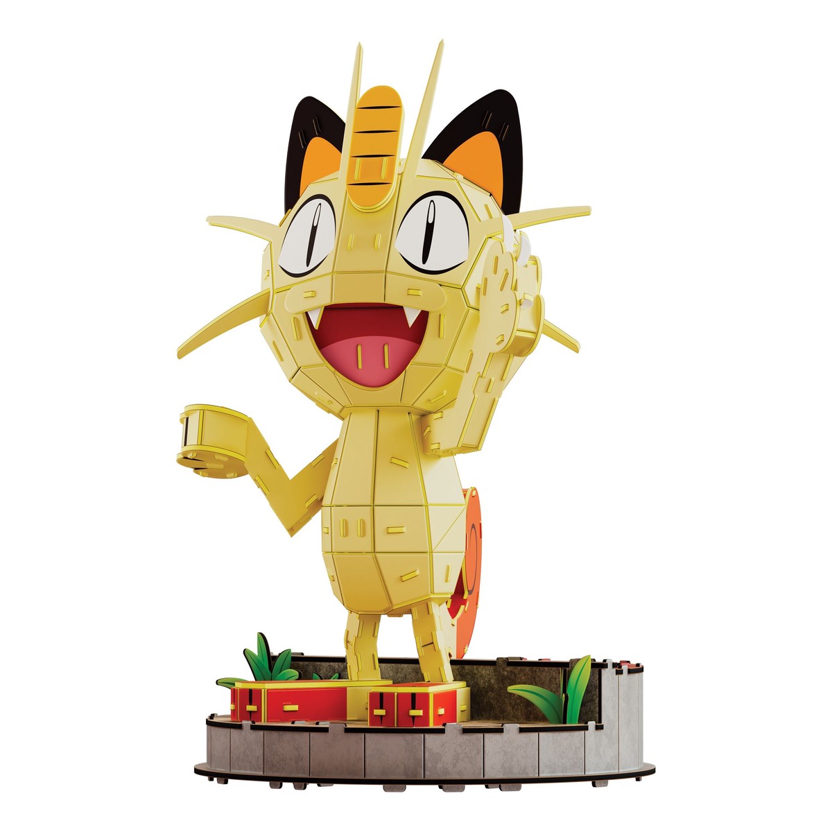 Pokemon 4D Build Meowth 137-Piece Foam 3D Puzzle