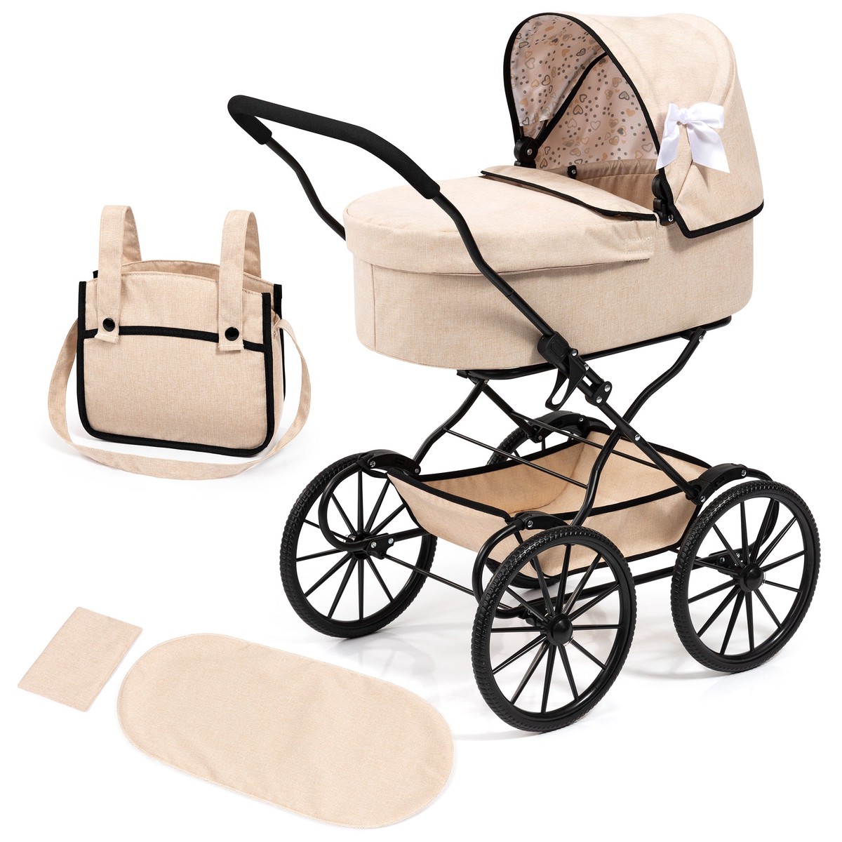 Bayer Design Classic Doll Pram For Dolls Up To 18 Inches