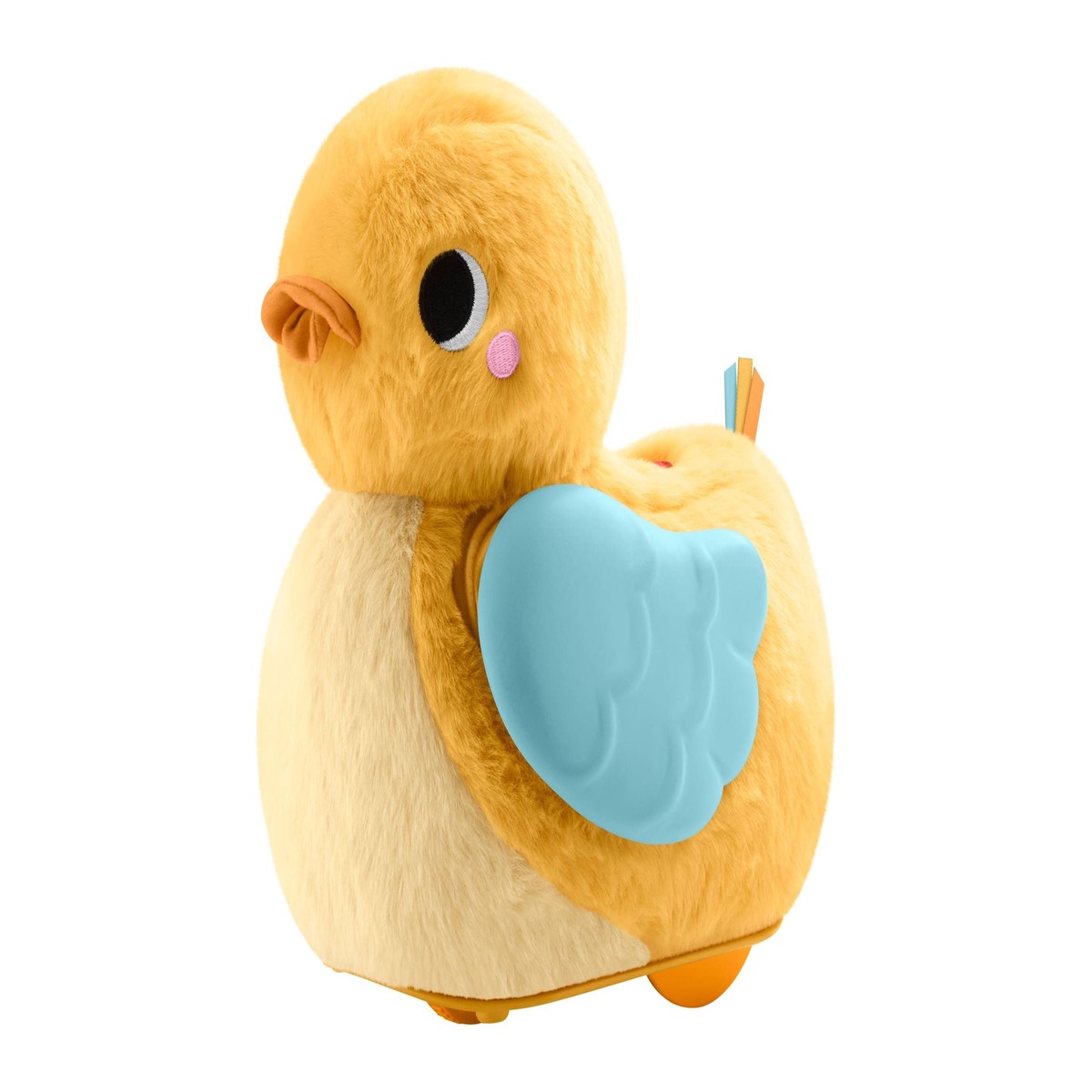 Fisher-Price 4-in-1 Cuddle & Crawl Duck Musical Tummy Time and Crawling Plush Toy