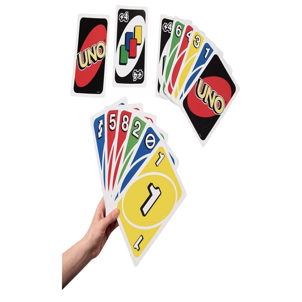 Giant UNO Card Game – Oversized Family Card Game for Up to 10 Players