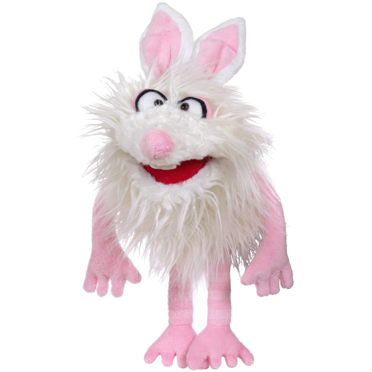 Living Puppets Furball The White Bunny Rabbit Hand Puppet