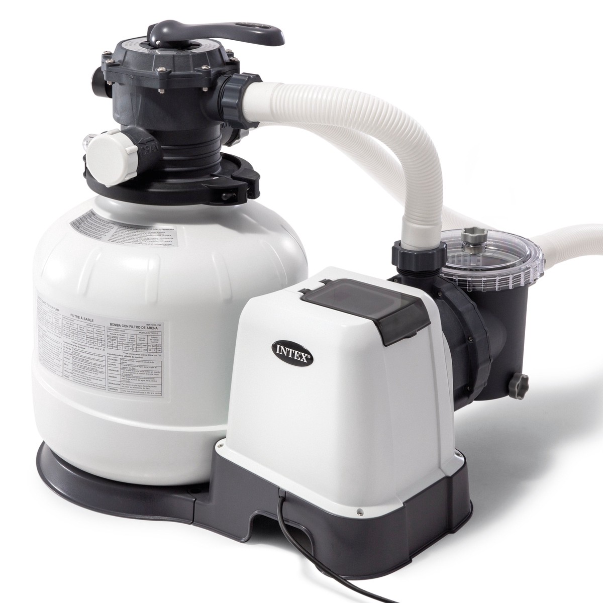 Sand Filter Pump With GFCI 2,800 GPH 6-Function Control And Timer