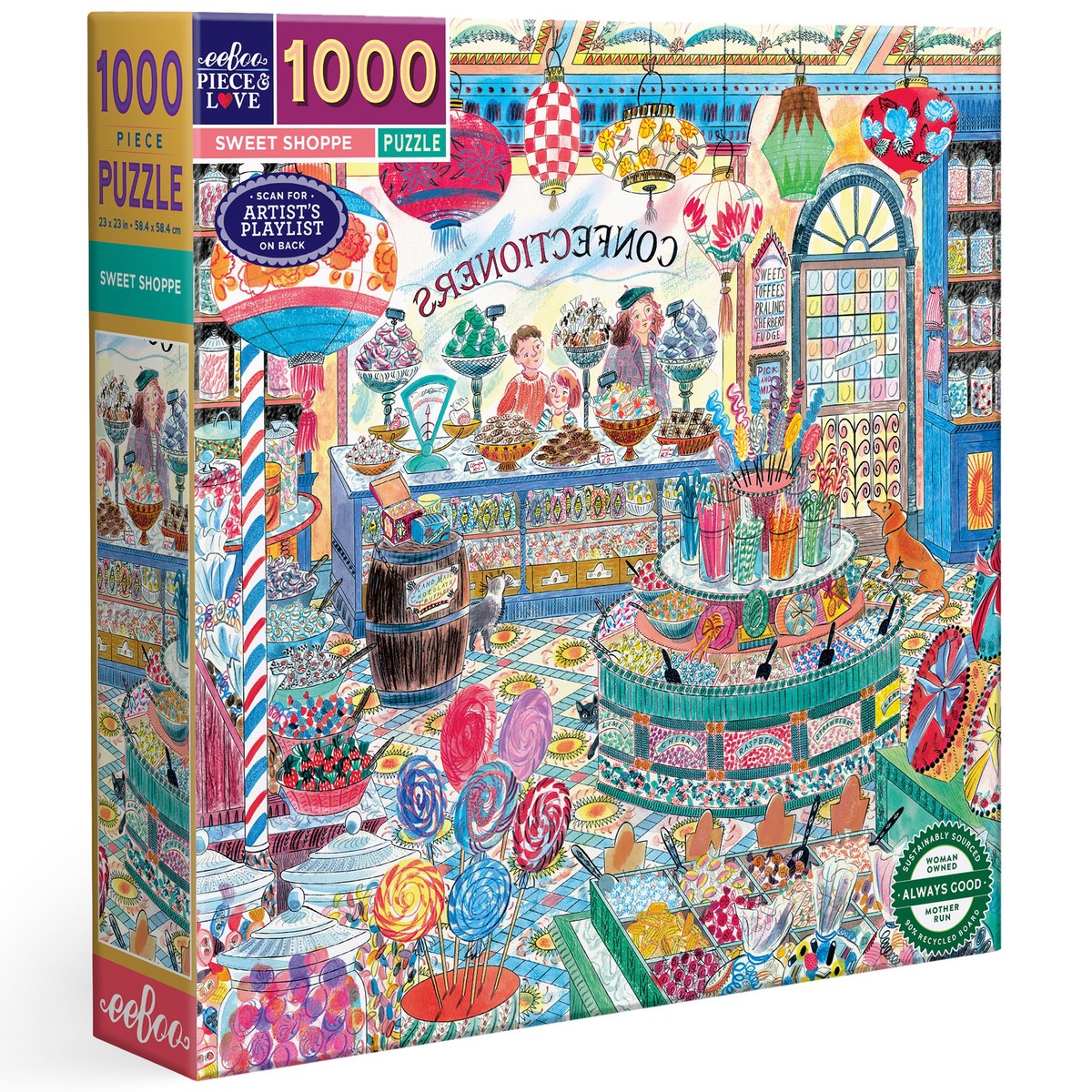 Piece&Love Sweet Shoppe 1000-Piece Jigsaw Puzzle