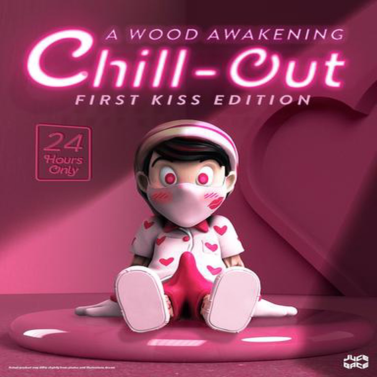 Mighty Jaxx A Wood Awakening Chill-Out (First Kiss Edition) Designer Vinyl Figure