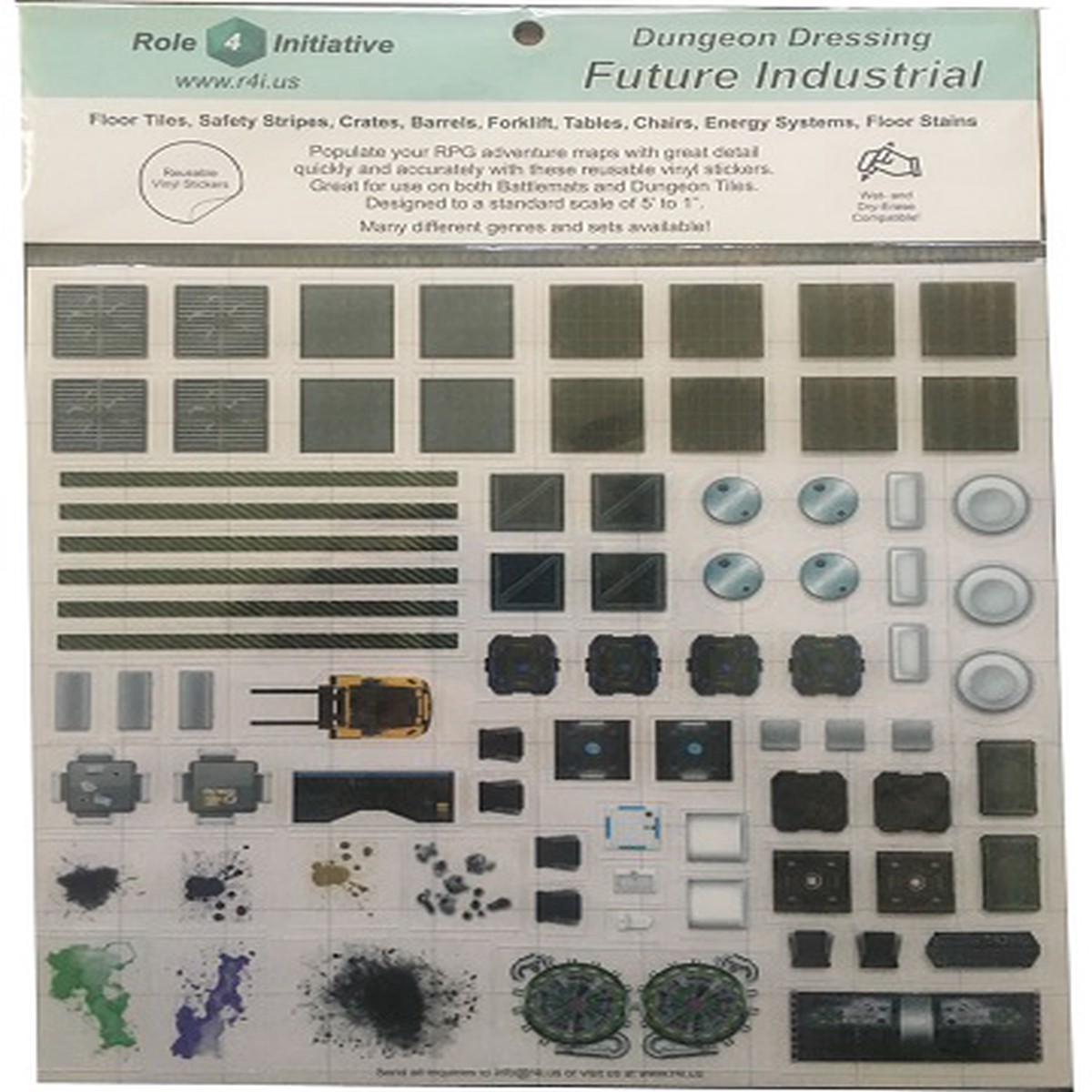 Roll 4 Initiative Dungeon Dressing Vinyl Stickers  Future Industrial