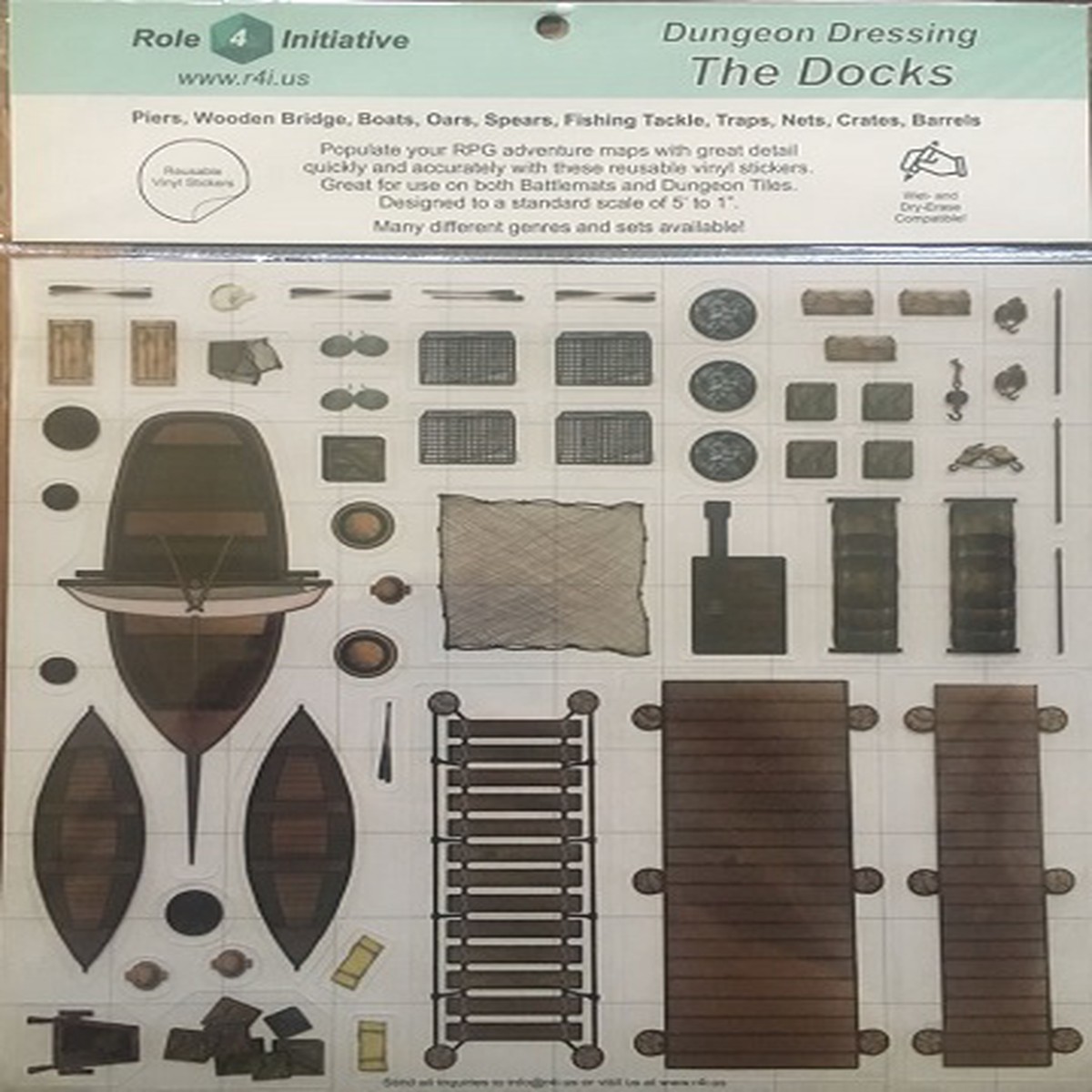 Roll 4 Initiative Dungeon Dressing Vinyl Stickers  The Docks