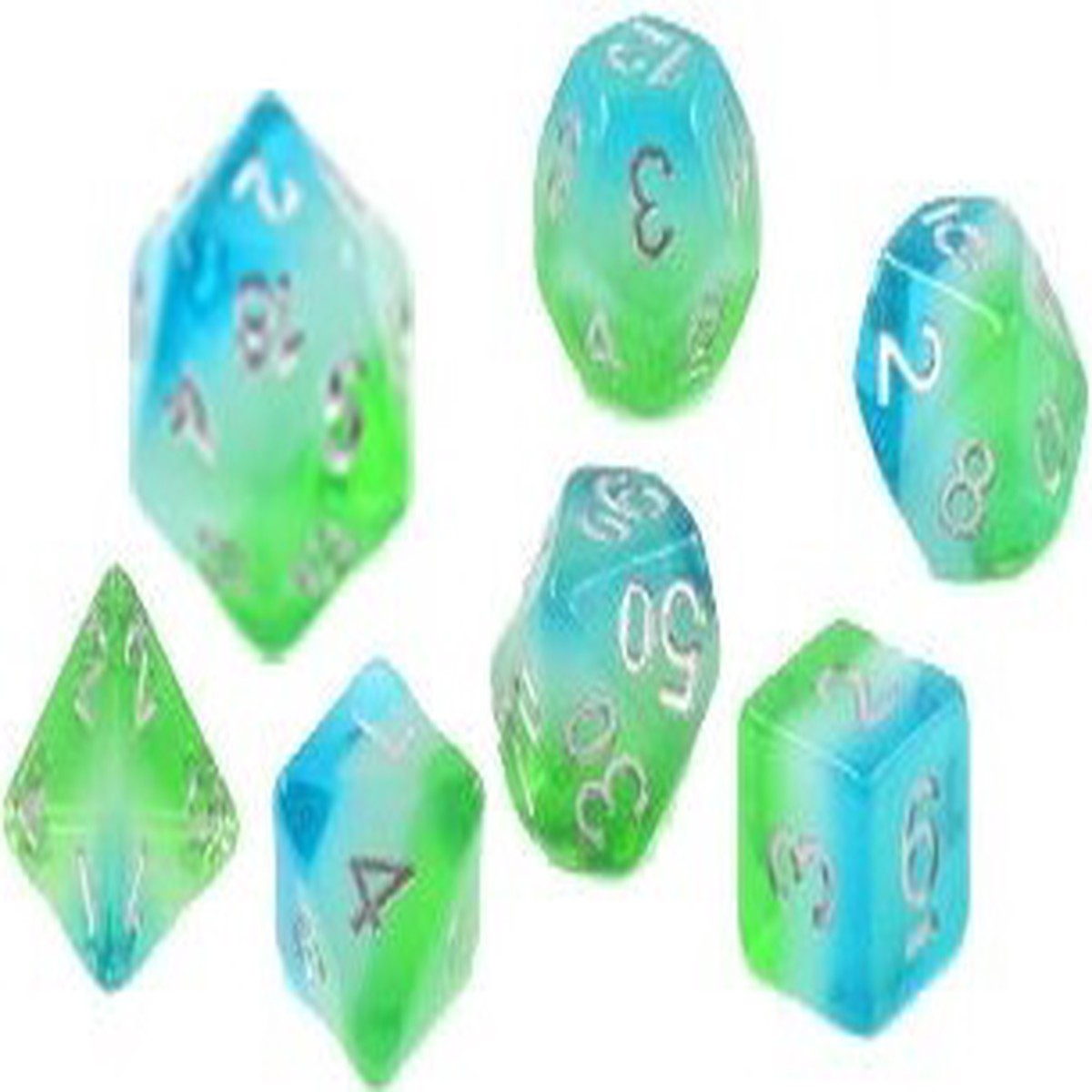 Sirius Dice: Blue Hawaiian 7 Die Set