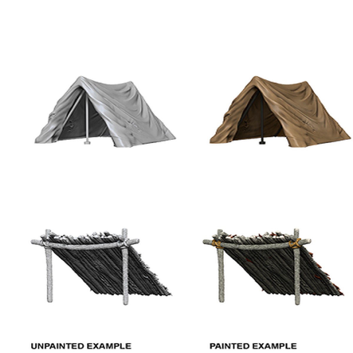 Wizkids Unpainted Minis: WV10 Tent & Lean-To