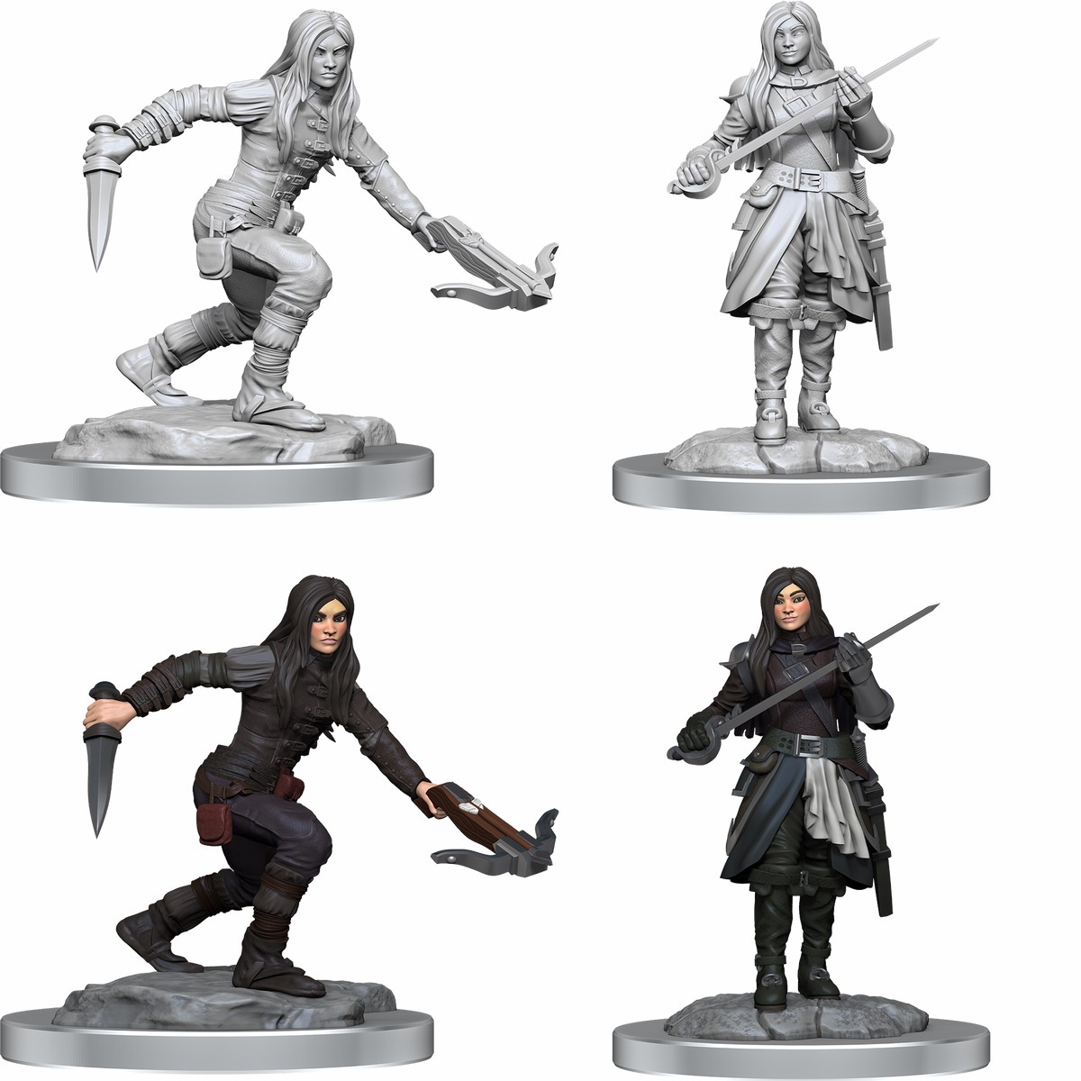 D&D Unpainted Minis WV17 Half-Elf Rogue Female