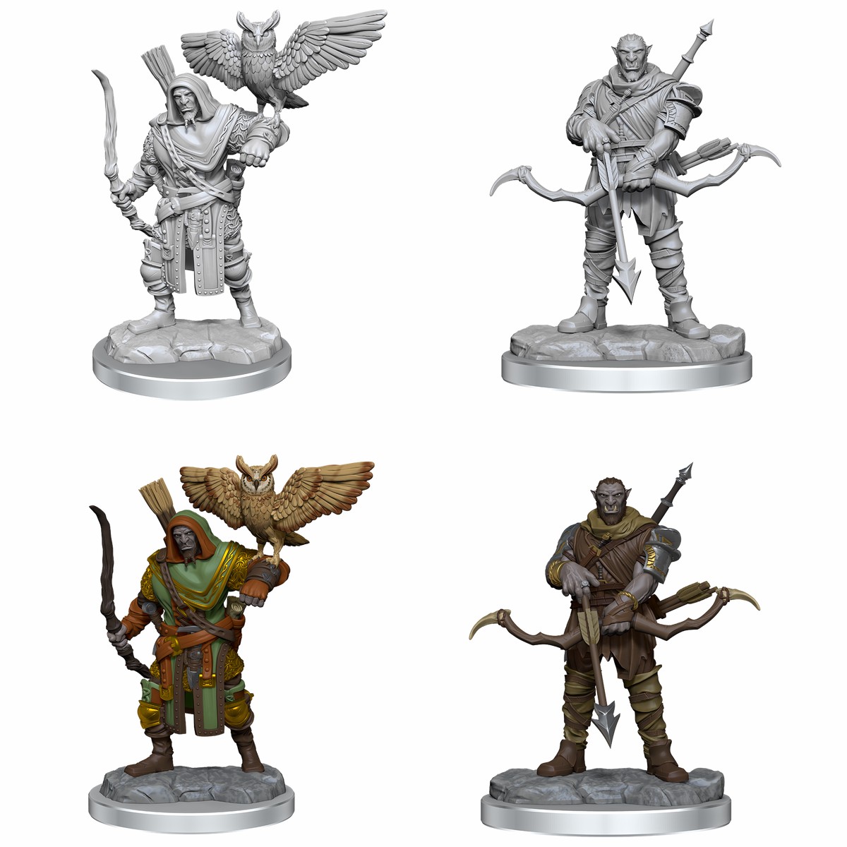 D&D Unpainted Minis WV17 Orc Ranger Male