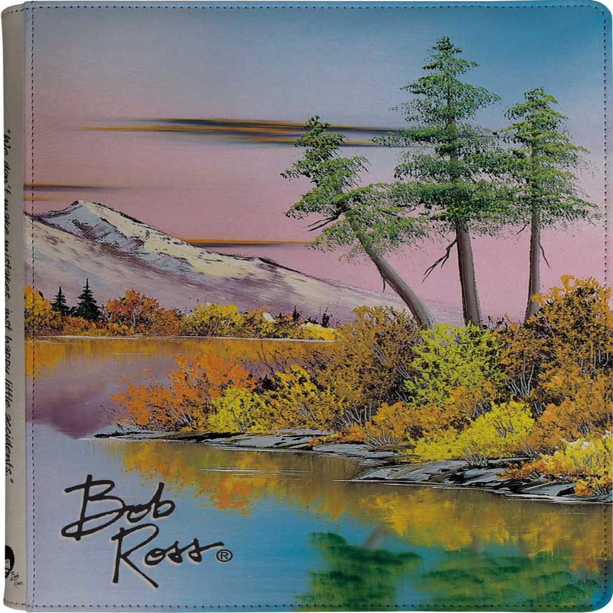 UP Zip Binder Pro 9-Pocket Bob Ross Mighty Mountain Lake