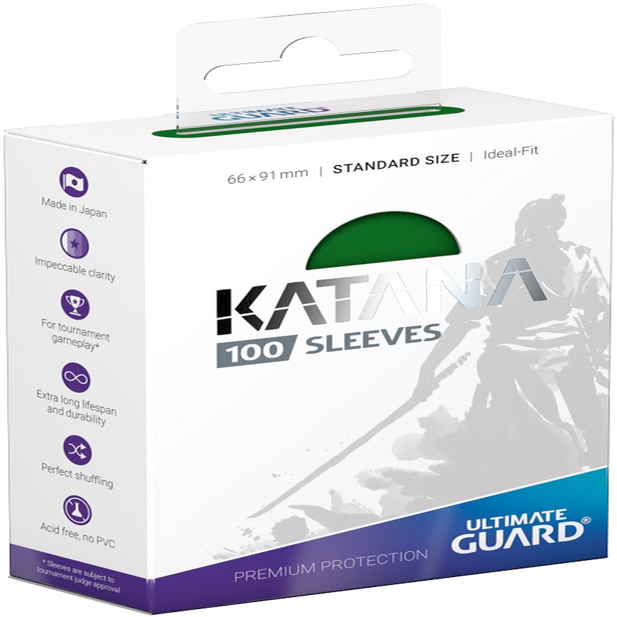 Ultimate Guard Katana Sleeves 100ct Green