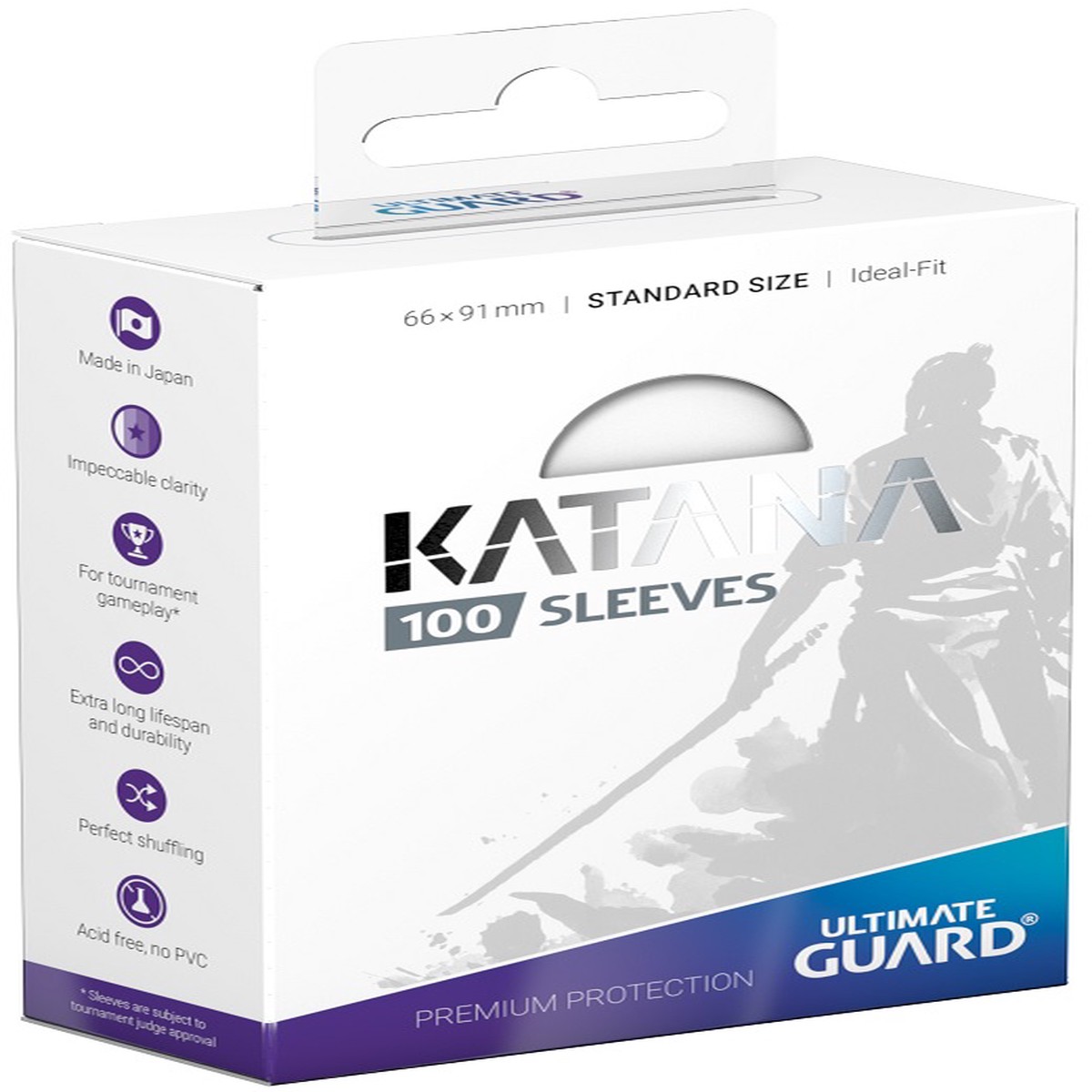 Ultimate Guard Katana Sleeves 100ct White