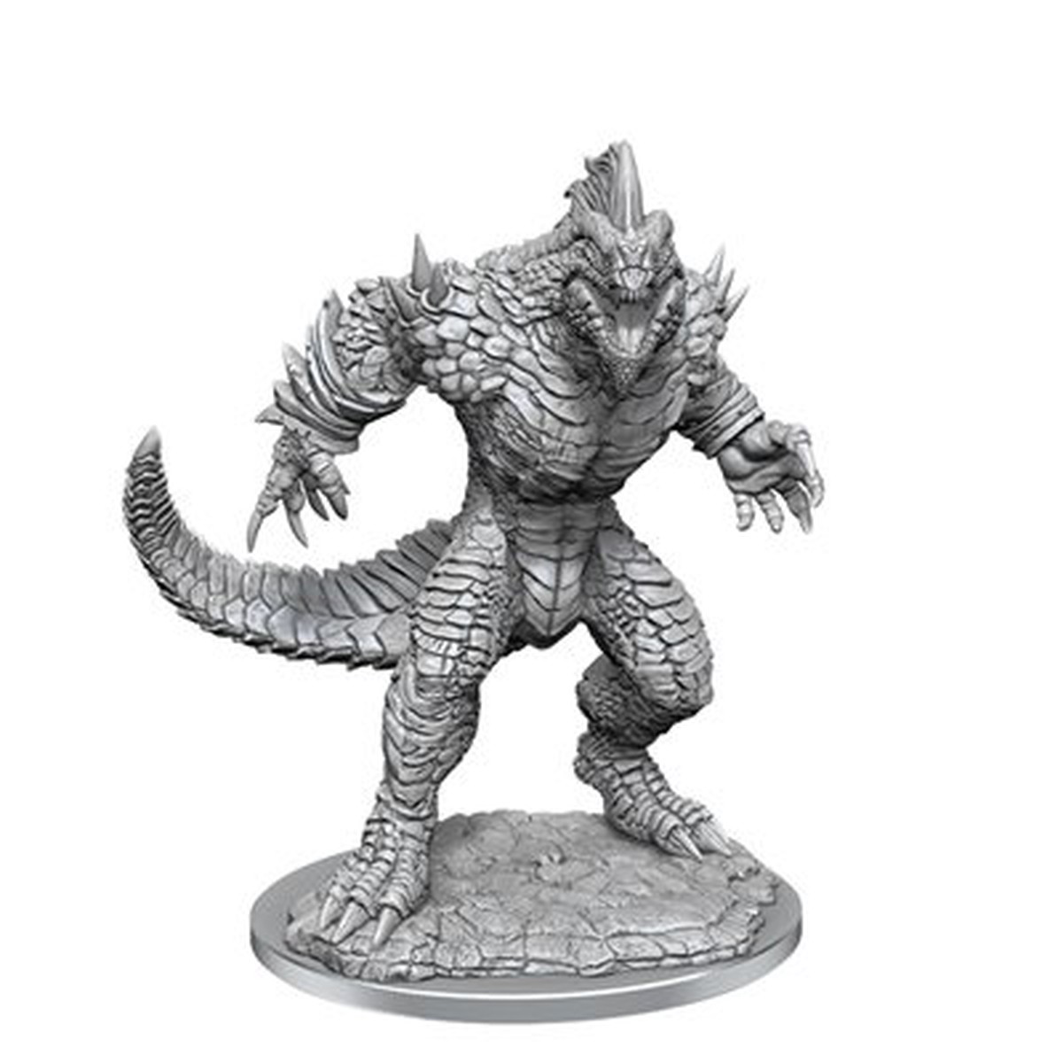 D&D Unpainted Minis Wave21 Lizardfolk Render