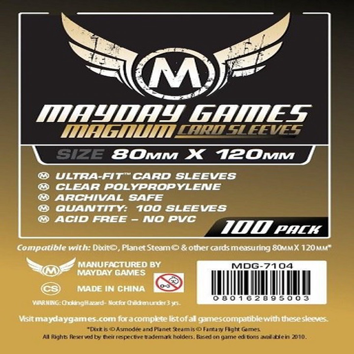 Mayday: Magnum Dixit Card Sleeves 80mm x 120mm (100ct)