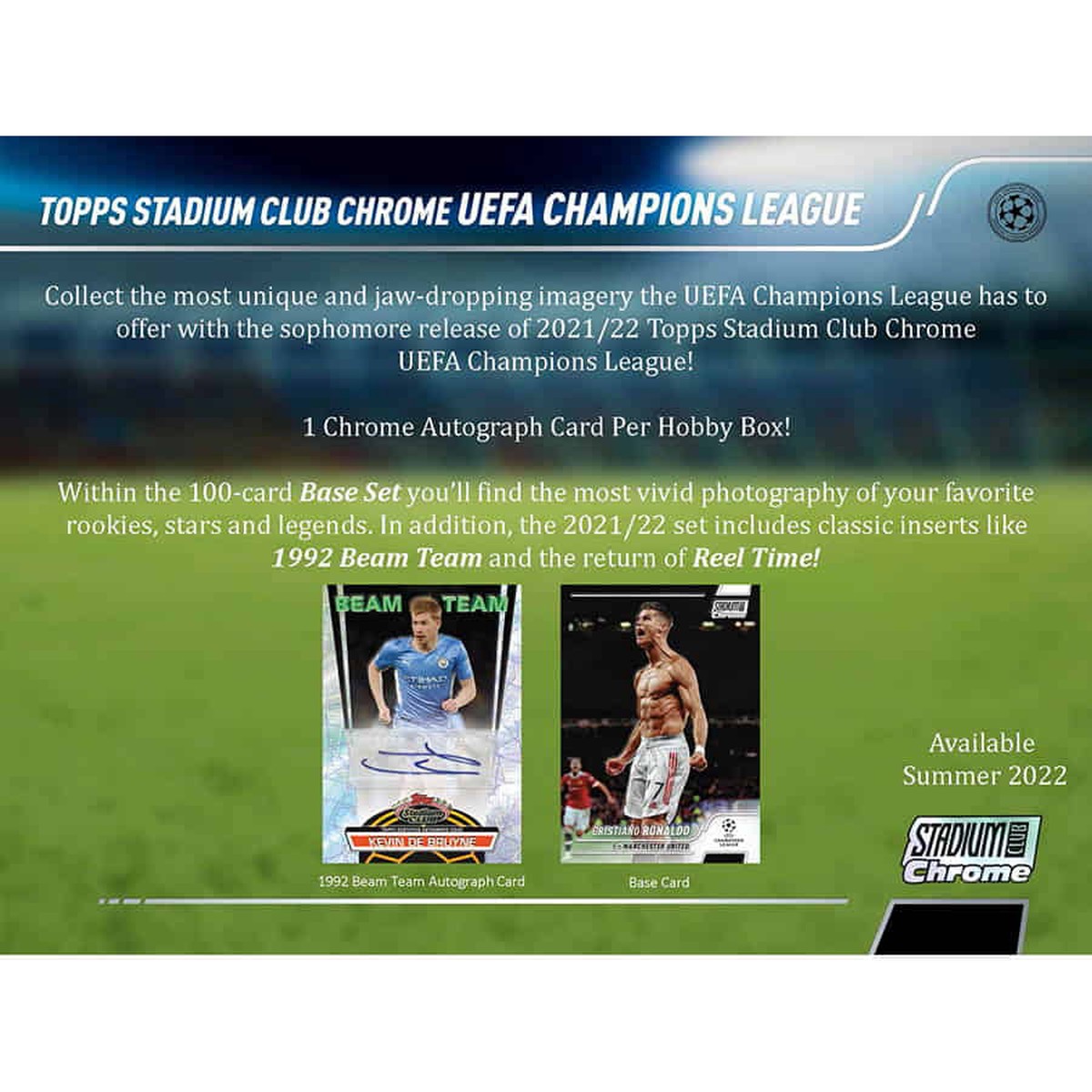 2021-22 Topps UEFA Champions League Stadium Club Chrome Soccer Hobby Box