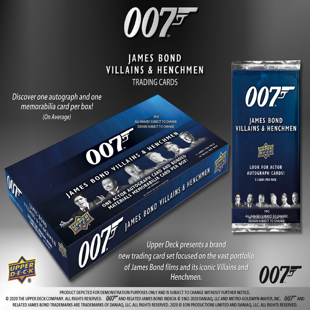 2021 Upper Deck James Bond 007 Villains & Henchmen Hobby Box