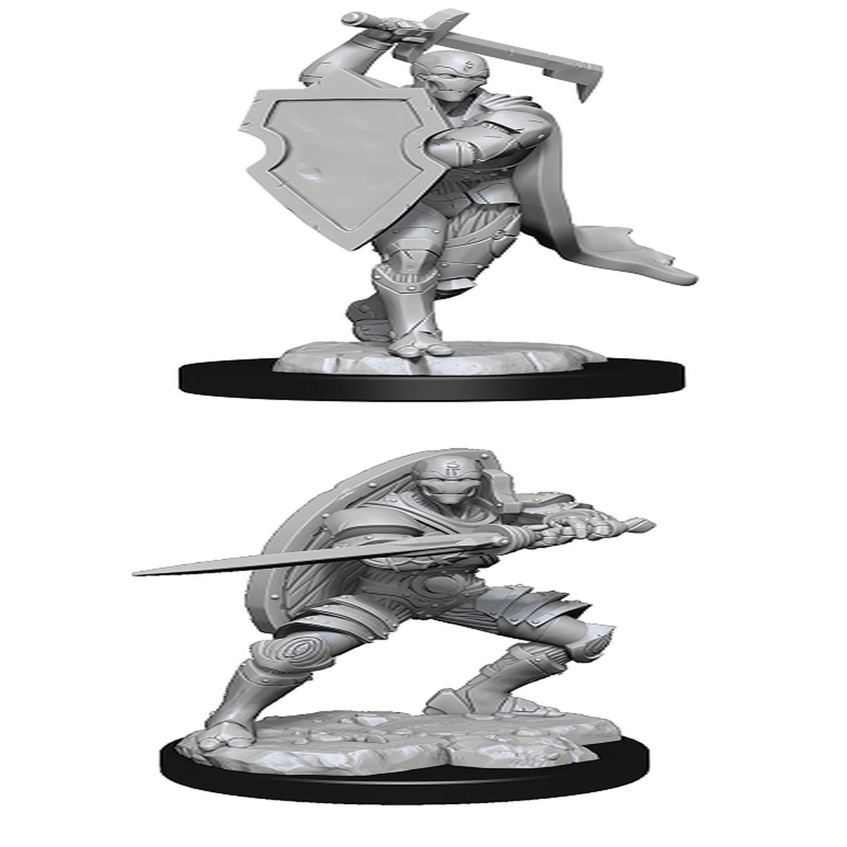 D&D Unpainted Minis: Warforged Fighter Male