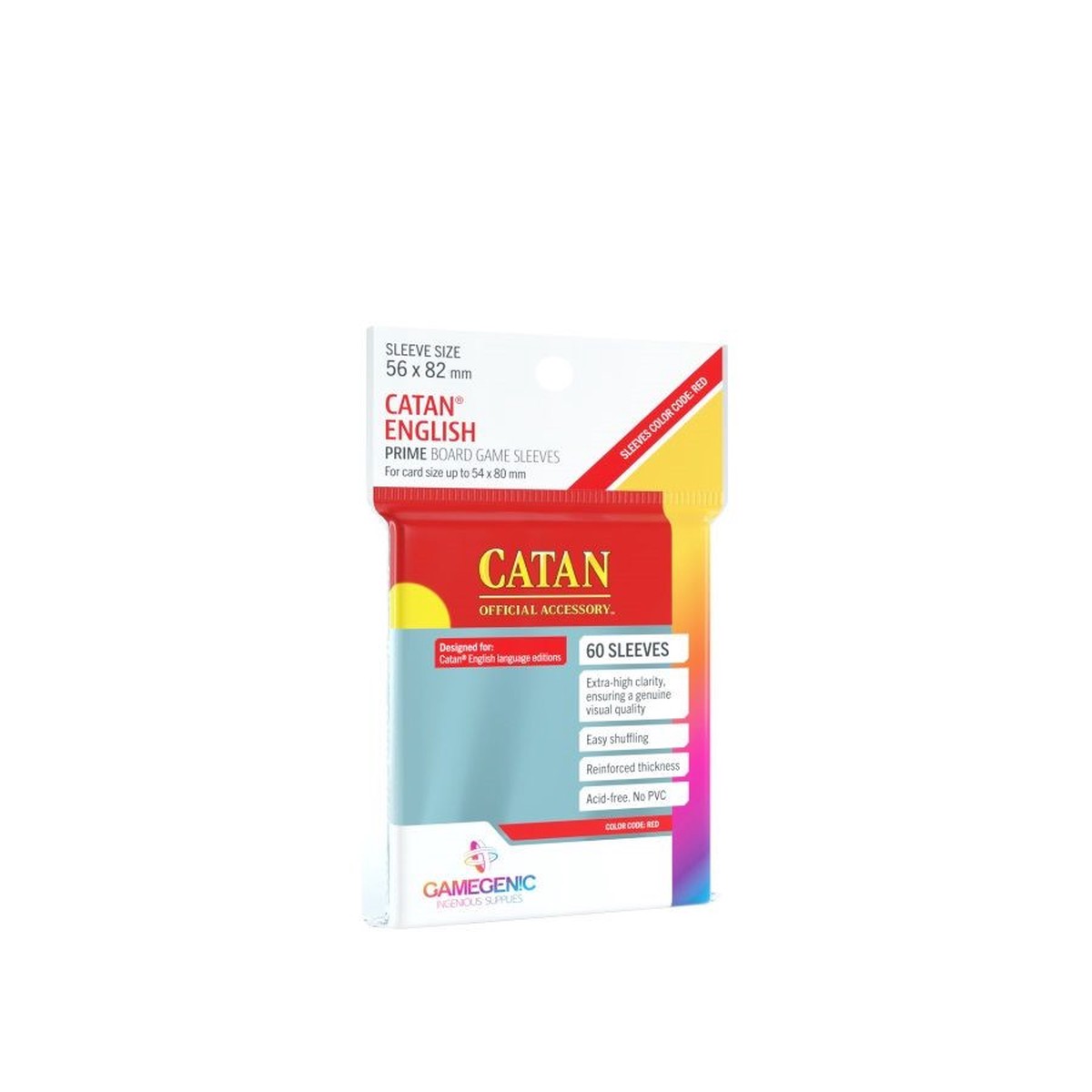 Gamegenic: Prime Catan-Sized Card Game Sleeves (60)