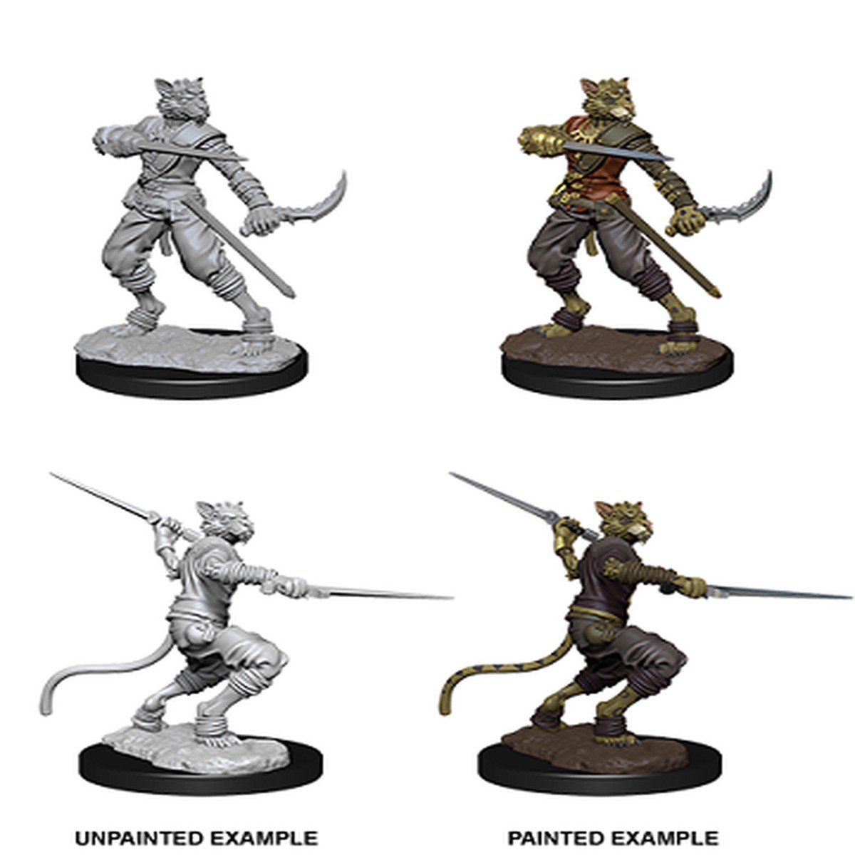 D&D Unpainted Minis: Male Tabaxi Rogue